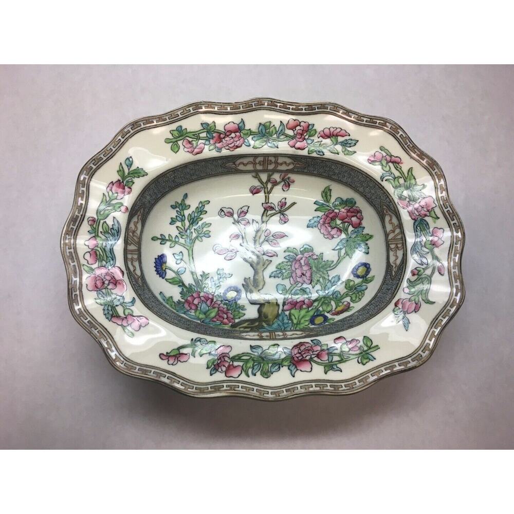 VINTAGE Coalport CHINA Indian SUMMER Pattern MEDIUM Size OVAL Vegetable DISH